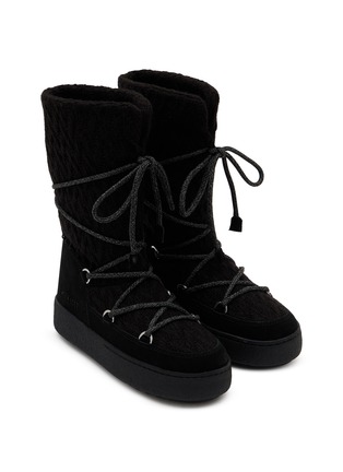 Detail View - Click To Enlarge - MOON BOOT - X Guest In Residence Ltrack Tall Wool Knit Snow Boots
