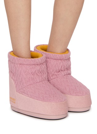 Figure View - Click To Enlarge - MOON BOOT - X Guest In Residence Icon Low Nolace Wool Knit Snow Boots