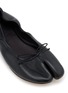 Detail View - Click To Enlarge - CHRISTEN - Tabi Stretch Leather Ballerina Flats