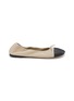 CHRISTEN Tabi Stretch Leather Ballerina Flats