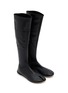 Figure View - Click To Enlarge - CHRISTEN - Tabi Stretch Leather Knee High Boots