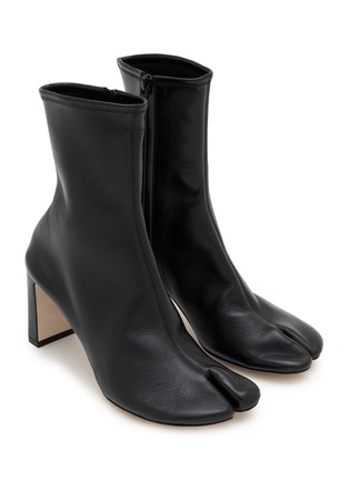 Figure View - Click To Enlarge - CHRISTEN - Tabi 75 Stretch Leather Ankle Boots