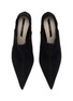 Figure View - Click To Enlarge - CHRISTEN - Helix Stretch 75 Suede Pumps