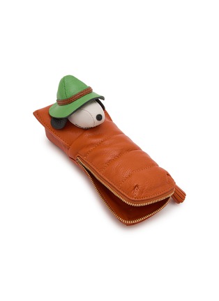 Detail View - Click To Enlarge - ANYA HINDMARCH - x Peanuts Snoopy Leather Pencil Case