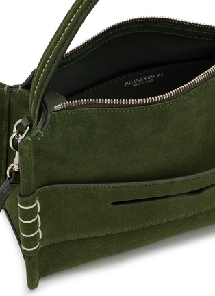 Detail View - Click To Enlarge - JW ANDERSON - Medium Loafer Suede Shoulder Bag
