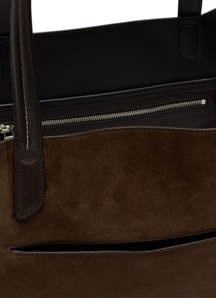 Detail View - Click To Enlarge - JW ANDERSON - Loafer Cabas Suede Tote Bag