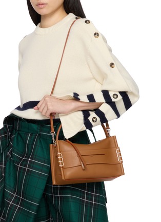 Front View - Click To Enlarge - JW ANDERSON - Small Loafer Leather Shoulder Bag
