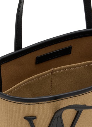 Detail View - Click To Enlarge - JW ANDERSON - Small Anchor Canvas Leather Tote Bag