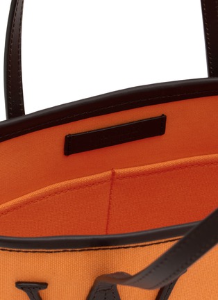 Detail View - Click To Enlarge - JW ANDERSON - Small Anchor Canvas Leather Tote Bag