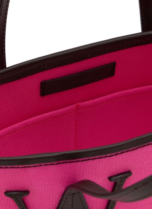 Detail View - Click To Enlarge - JW ANDERSON - Small Anchor Canvas Leather Tote Bag