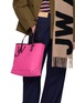 Figure View - Click To Enlarge - JW ANDERSON - Small Anchor Canvas Leather Tote Bag