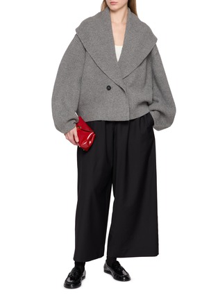 Figure View - Click To Enlarge - TOTEME - Drawstring Wool Dinner Pants