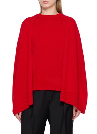 Main View - Click To Enlarge - TOTEME - Cape Cashmere Knit Sweater