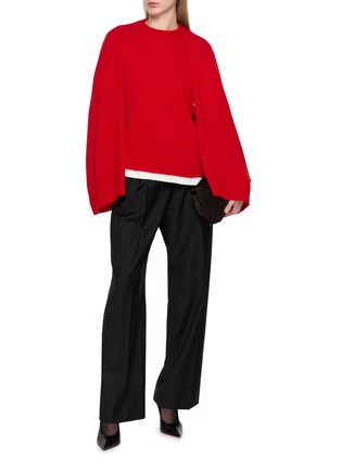 Figure View - Click To Enlarge - TOTEME - Cape Cashmere Knit Sweater