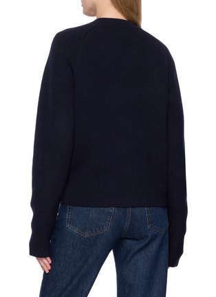 Back View - Click To Enlarge - TOTEME - Hammered Button Cardigan