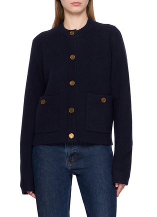 Main View - Click To Enlarge - TOTEME - Hammered Button Cardigan