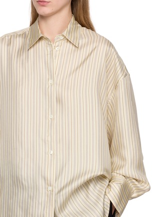  - TOTEME - Oversized Silk Striped Shirt