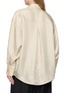 Back View - Click To Enlarge - TOTEME - Oversized Silk Striped Shirt