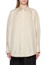 Main View - Click To Enlarge - TOTEME - Oversized Silk Striped Shirt