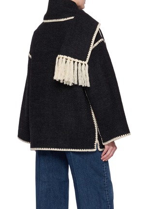 Back View - Click To Enlarge - TOTEME - Embroidered Scarf Jacket