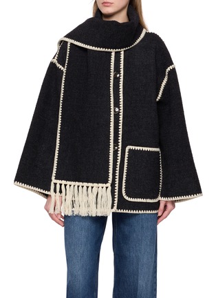 Main View - Click To Enlarge - TOTEME - Embroidered Scarf Jacket