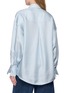 Back View - Click To Enlarge - TOTEME - Oversized Silk Striped Shirt