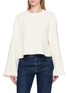 Main View - Click To Enlarge - TOTEME - Cropped Sablé Blouse