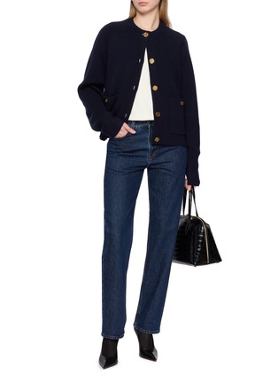 Figure View - Click To Enlarge - TOTEME - Cropped Sablé Blouse