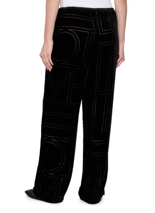 Back View - Click To Enlarge - TOTEME - Monogram Jacquard Pants