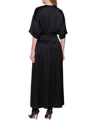 Back View - Click To Enlarge - TOTEME - Satin Tee Dress