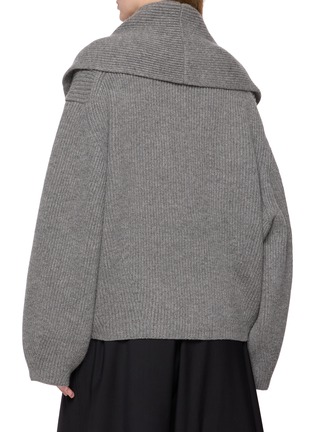 Back View - Click To Enlarge - TOTEME - Shawl-Lapel Cardigan