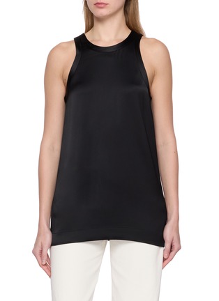 Main View - Click To Enlarge - TOTEME - Curved Satin Tank