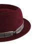 Detail View - Click To Enlarge - MAISON MICHEL - 'Jim' woven bow rabbit furfelt hat