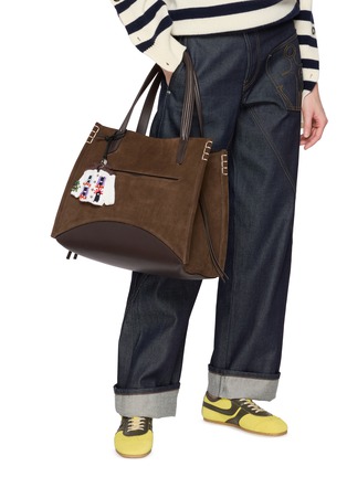 Figure View - Click To Enlarge - JW ANDERSON - House Cardigan Wool Cotton Knit Charm