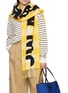 Figure View - Click To Enlarge - JW ANDERSON - Logo Alpaca Wool Blend Scarf