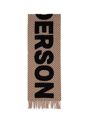 Detail View - Click To Enlarge - JW ANDERSON - Logo Wool Scarf