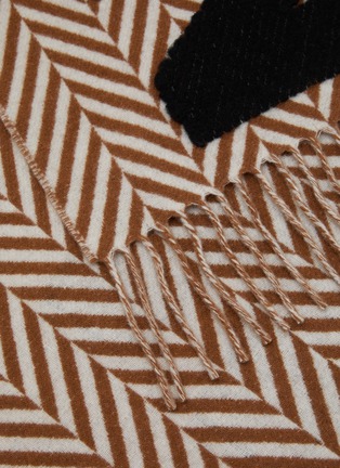 Detail View - Click To Enlarge - JW ANDERSON - Logo Wool Scarf
