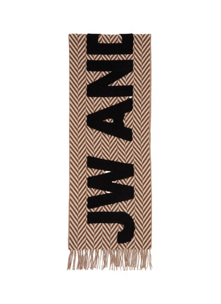 Main View - Click To Enlarge - JW ANDERSON - Logo Wool Scarf
