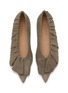 Detail View - Click To Enlarge - JW ANDERSON - Ruffle Suede Ballerina Flats