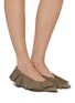 Figure View - Click To Enlarge - JW ANDERSON - Ruffle Suede Ballerina Flats