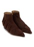 Detail View - Click To Enlarge - JW ANDERSON - Ruffle Suede Ankle Boots