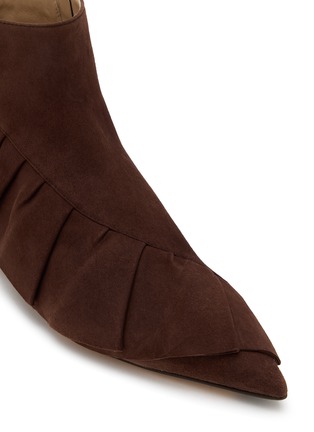 Detail View - Click To Enlarge - JW ANDERSON - Ruffle Suede Ankle Boots