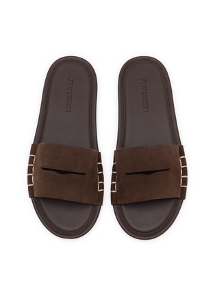 Detail View - Click To Enlarge - JW ANDERSON - Loafer Suede Slides