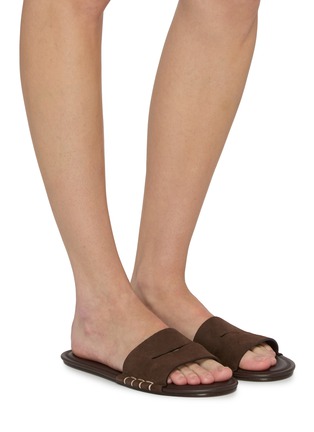 Figure View - Click To Enlarge - JW ANDERSON - Loafer Suede Slides