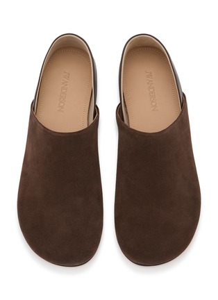 Detail View - Click To Enlarge - JW ANDERSON - Babouche Suede Leather Slipper Mules