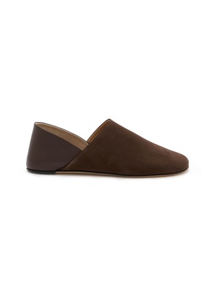 Main View - Click To Enlarge - JW ANDERSON - Babouche Suede Leather Slipper Mules