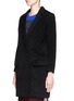 Front View - Click To Enlarge - HELEN LEE - Double breasted tailored wool felt coat