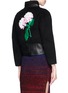 Back View - Click To Enlarge - HELEN LEE - Floral embroidery back bomber jacket