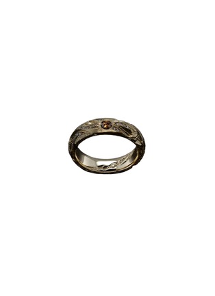 Main View - Click To Enlarge - CASTRO SMITH - Chisel Band 9K Gold Diamond Ring