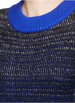 Detail View - Click To Enlarge - HELEN LEE - Ombré intarsia knit maxi dress